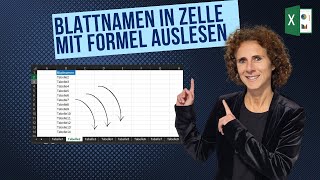 Excel Blattname mit Formel auslesen ohne VBA [upl. by Ymmik]