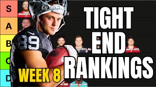 Top 18 Tight Ends Rankings For Week 8 Fantasy Football [upl. by Notnef]