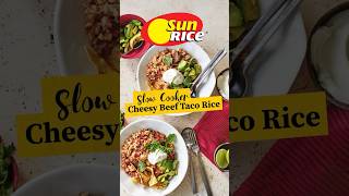 Slow Cooker Cheesy Beef Taco Rice [upl. by Wes]