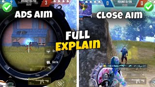 Close Aim  ADS Aim Full Explain In This Video PUBG MOBILE [upl. by Yrannav]