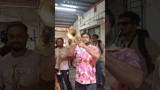 Shree Ganesh Brass Band Worli Koliwadatrumpetsolo dahihandisong shorts brassband [upl. by Ettenil]