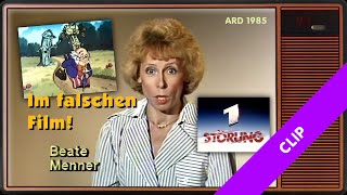 Ansage ARDKinderprogramm Panne bei Beate Menner 1985 [upl. by Behlau112]