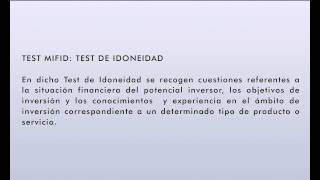 Test de Idoneidad y Test de Conveniencia [upl. by Dnallor]