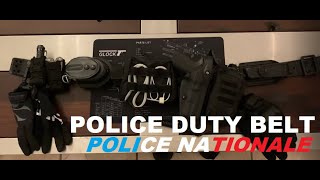 POLICE DUTY BELT  CEINTURE DE POLICE NATIONALE [upl. by Hanna299]