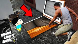 Franklin Went Inside His Secret Basement In GTA 5  SHINCHAN GTA 5 VIDEO  PART 4 [upl. by Hamimej653]