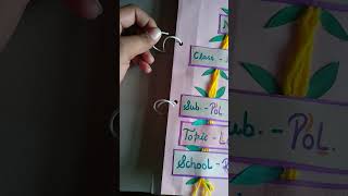 How to make Ring binder file with cardboard craft project file shorts [upl. by Greabe920]