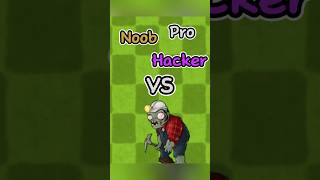 PVZ Fusion  Noob vs Pro vs Hacker  Digger Zombie pvz memes shorts [upl. by Hersch]