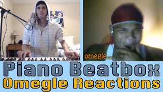 RUNNING MAN CHALLENGE ON OMEGLE  Piano Beatbox Reactions [upl. by Ilatfan]