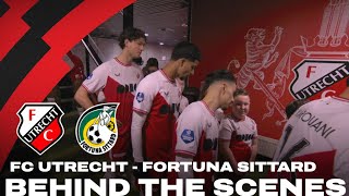 FC Utrecht  Fortuna Sittard 👀  BEHIND THE SCENES [upl. by Frey865]