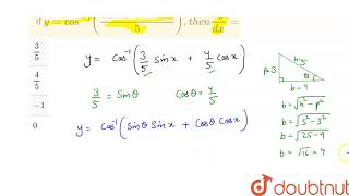 If  ycos 1 3sin x 4cos x 5then dydx [upl. by Narod]