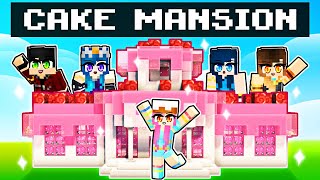 Building a CAKE MANSION in Minecraft [upl. by Beniamino866]