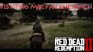 Red Dead Redemption 2  Visiting MacFarlane Ranch  City Tours [upl. by Raamal]