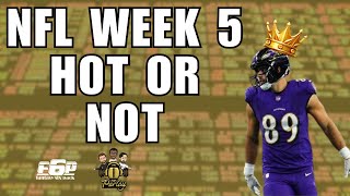 NFL Fantasy Football Week 5  Waiver Wire  Hot or Not  News [upl. by Fleurette]