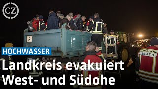 Hochwasser Landkreis evakuiert West und Südohe [upl. by Avika708]