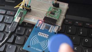 RFID RC522 STM8S003F3P6 UART [upl. by Given]