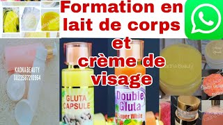 FORMATION EN LIGNE LAIT DE CORPS ET CRÈME DE VISAGE BUISNESS RENTABLE [upl. by Nylareg342]