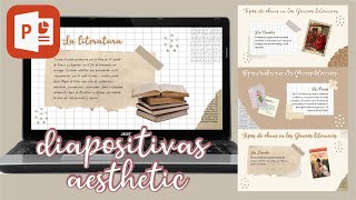 ⚘ CREA PRESENTACIONES POWERPOINT VINTAGE AESTHETIC 🍂 1 Plantilla Grąt¡s [upl. by Tocci]