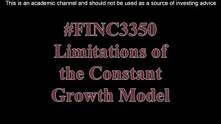 Limitations of the Constant Growth Model [upl. by Tillo]