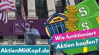 Wie funktioniert Aktien kaufen in der Praxis Die Rolle der Bank Börse amp Clearingstelle [upl. by Iline]