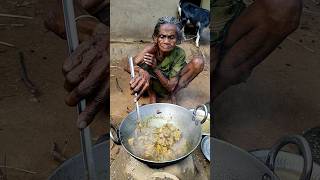 old poor grandma cooking CHICKEN CURRY with Pumpkin flower  cooking food villagecookingshow [upl. by Marie-Jeanne582]