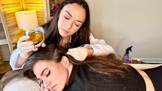 ASMR Scalp Check amp Treatment Sensitivity Tests Sharp or DullReal Person Medical ExamDEEP Tingles [upl. by Nairret]