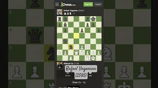 Mikhail tal vs Rafael Vaganian😍😍😍music chess trending [upl. by Vola]