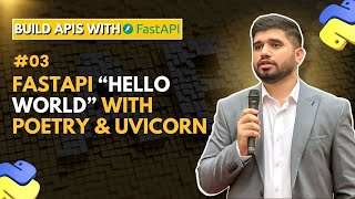 3 FastAPI with Poetry and Uvicorn Hello World FastAPI Python Poetry Uvicorn WebDevelopment [upl. by Thaddus]