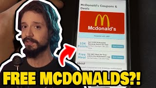 Free McDonalds Points Method  How to get Free Food amp Points on McDonalds App HACK [upl. by Nadoj]