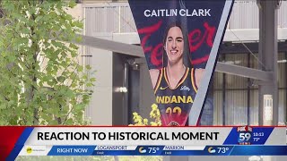 It was surreal Fever fans describe witnessing Caitlin Clarks historic tripledouble [upl. by Safir]