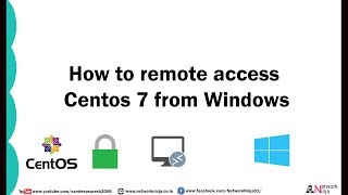 How to remote access Centos 7 from Windows [upl. by Eaned503]