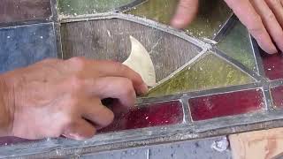 Sophies Stained Glass  Repairing Stained Glass  tips and tricks [upl. by Adnaram94]