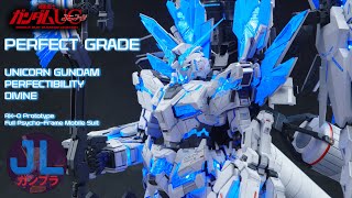 PGEX Unicorn Perfectibility Divine Ultimate EPIC PROJECT  Custom Gunpla Detail Painting Review [upl. by Liarret556]