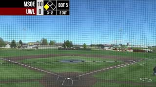 MSOE D2 Club Baseball Vs UWL Championship Game [upl. by Eniamerej251]