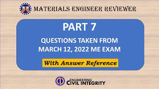 Materials Engineer Reviewer Part 7 DDN Rev 1 [upl. by Narmis217]