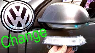 How to Change Mirror Signal VW Volkswagen [upl. by Allesig47]