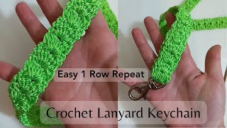 Make a Easy Crochet Lanyard Keychain DesignAlong CrochetAlong learn how a pattern is made [upl. by Nelra]