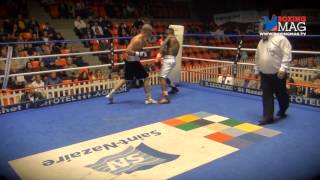 WWWBOXINGMAGTV  David PAPOT VS Bruno Flavien Bogongo Gala de Boxing StNazaire [upl. by Aurora]