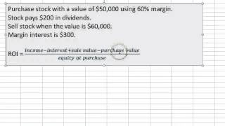 Return on investment using margin [upl. by Leimad]