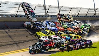 Everyone Wrecked Again 24 Car Crash  Forza Motorsport 6  NASCAR Expansion [upl. by Ahsirk]