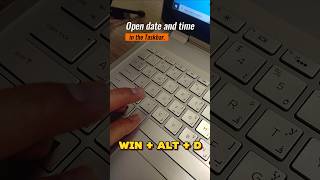 Open date and time in the Taskbar  Windows  Shortcut [upl. by Netloc671]