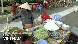 Vietnamese street food  Pho Ga chicken noodle soup [upl. by Legin]