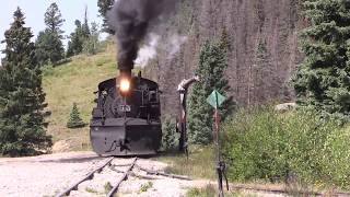 Rio Grande 487 Arrives at Cumbres Pass [upl. by Wiseman374]