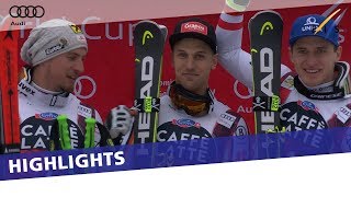 Josef Ferstl claims maiden World Cup win in foggyhit SuperG at Val Gardena  Highlights [upl. by Alex]