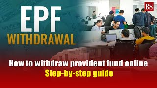 How to withdraw provident fund online Stepbystep guide [upl. by Hecker]