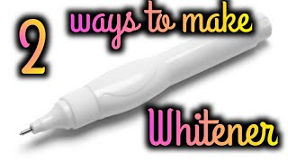 How to make whitener 2 way to make whitener  J Marias World [upl. by Anaicul]