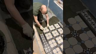 Укладка мозаики на балкон ✅ diy плитка tiling tiles construction tiler [upl. by Nahtannhoj905]