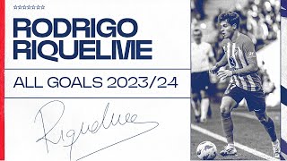 ⚽ Todos los goles de Rodrigo Riquelme en la temporada 202324 [upl. by Blunk]