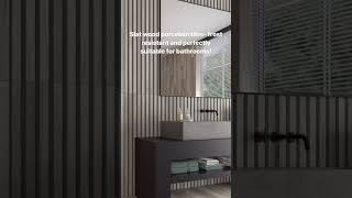 Decorative Slat Wood Panels  Wood slat wall tiles royalestones walltiles tileshowroom homedecor [upl. by Orferd]