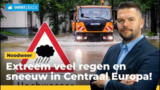 Noodweer in CentraalEuropa verwacht [upl. by Ecinhoj]