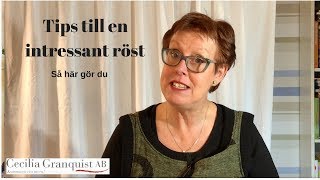 Tips för en intressant röst [upl. by Servetnick]